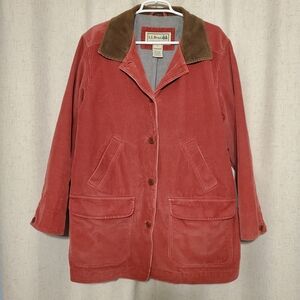 Vintage L.L. Bean Women's Pink Corduroy Barn Coat